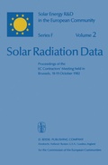 Cover: Solar Radiation Data - Springer