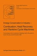 Cover: Energy Conserve in Industry - Combustion, Heat Recovery and Rankine Cycle Machines - Springer