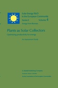 Cover: Plants as Solar Collectors: Optimizing Productivity for Energy - Kluwer Academic Publishers