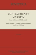 Cover: Contemporary Marxism - Kluwer Academic Publishers