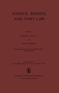 Enlarge image Cover: Justice, Rights, and Tort Law - Kluwer Academic Publishers