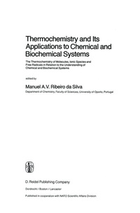 Abbildung von: Thermochemistry and Its Applications to Chemical and Biochemical Systems - Kluwer Academic Publishers