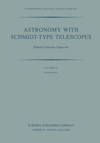 Enlarge image Cover: Astronomy with Schmidt-Type Telescopes - Springer