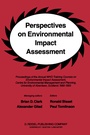 Cover: Perspectives on Environmental Impact Assessment - Springer
