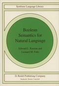 Cover: Boolean Semantics for Natural Language - Kluwer Academic Publishers