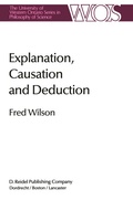 Cover: Explanation, Causation and Deduction - Kluwer Academic Publishers