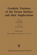 Cover: Geodetic Features of the Ocean Surface and their Implications - Springer