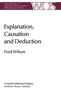 Cover: Explanation, Causation and Deduction - Springer