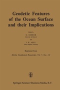 Cover: Geodetic Features of the Ocean Surface and their Implications - Springer