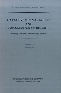 Enlarge image Cover: Cataclysmic Variables and Low-Mass X-Ray Binaries - Springer