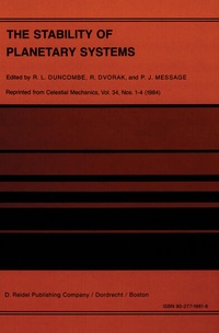 Enlarge image Cover: The Stability of Planetary Systems - Springer