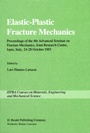 Cover: Elastic-Plastic Fracture Mechanics - Kluwer Academic Publishers