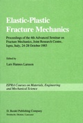 Cover: Elastic-Plastic Fracture Mechanics - Springer