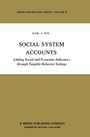 Cover: Social System Accounts - Kluwer Academic Publishers