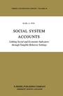 Cover: Social System Accounts - Springer