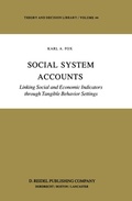 Cover: Social System Accounts - Springer