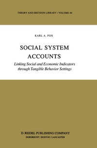 Enlarge image Cover: Social System Accounts - Springer