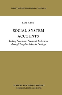 Enlarge image Cover: Social System Accounts - Springer