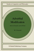 Cover: Adverbial Modification - Kluwer Academic Publishers