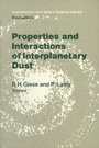 Cover: Properties and Interactions of Interplanetary Dust - Springer