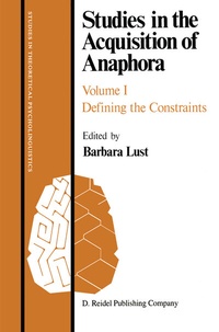 Abbildung von: Studies in the Acquisition of Anaphora - Kluwer Academic Publishers