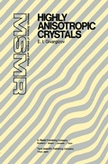 Cover: Highly Anisotropic Crystals - Springer