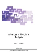 Cover: Advances in Microlocal Analysis - Springer