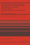 Cover: Third Asian-Pacific Regional Meeting of the International Astronomical Union - Kluwer Academic Publishers