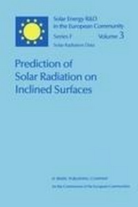 Enlarge image Cover: Prediction of Solar Radiation on Inclined Surfaces - Kluwer Academic Publishers