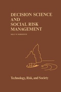 Cover: Decision Science and Social Risk Management - Springer