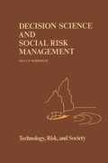 Cover: Decision Science and Social Risk Management - Springer