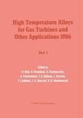 Cover: High Temperature Alloys for Gas Turbines and Other Applications 1986 - Kluwer Academic Publishers
