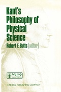 Cover: Kant's Philosophy of Physical Science - Springer