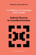 Cover: Tauberian Theorems for Generalized Functions - Springer