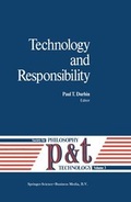 Cover: Technology and Responsibility - Kluwer Academic Publishers