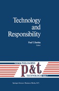 Cover: Technology and Responsibility - Kluwer Academic Publishers