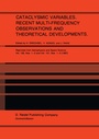 Cover: Cataclysmic Variables. Recent Multi-Frequency Observations and Theoretical Developments - Springer
