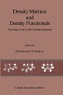 Cover: Density Matrices and Density Functionals - Springer