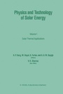 Cover: Physics and Technology of Solar Energy - Kluwer Academic Publishers