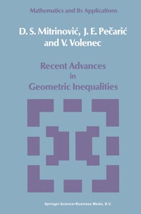 Abbildung von: Recent Advances in Geometric Inequalities - Kluwer Academic Publishers