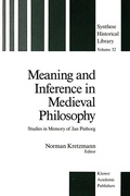 Cover: Meaning and Inference in Medieval Philosophy - Springer