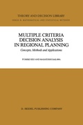 Cover: Multiple Criteria Decision Analysis in Regional Planning - Kluwer Academic Publishers