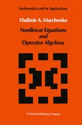 Cover: Nonlinear Equations and Operator Algebras - Springer