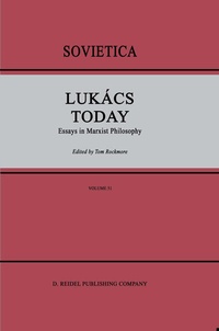 Enlarge image Cover: Lukács Today - Springer