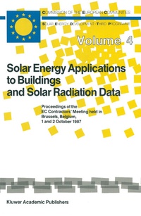 Enlarge image Cover: Solar Energy Applications to Buildings and Solar Radiation Data - Kluwer Academic Publishers