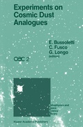 Cover: Experiments on Cosmic Dust Analogues - Kluwer Academic Publishers