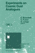 Cover: Experiments on Cosmic Dust Analogues - Springer