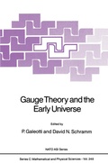 Cover: Gauge Theory and the Early Universe - Kluwer Academic Publishers