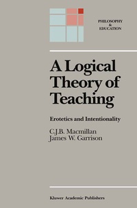 Enlarge image Cover: A Logical Theory of Teaching - Springer