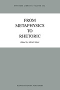 Cover: From Metaphysics to Rhetoric - Springer